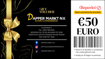 Dapper Giftcard (Beperkt) ZONDER ALCOHOLISCHE DRANK